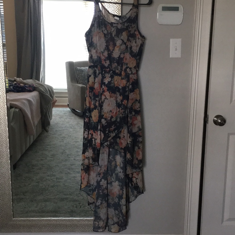 Floral high low dress
